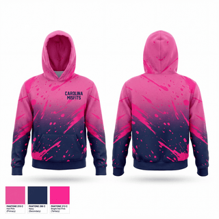 Zip Hoodie, Carolina Misfits, Softball, Teamtime, Team time, sublimation, custom sports apparel, team uniforms, spirit wear, spiritwear, sports uniforms, custom shirts, team store, custom team store, fundraiser sports, apparel fundraiser