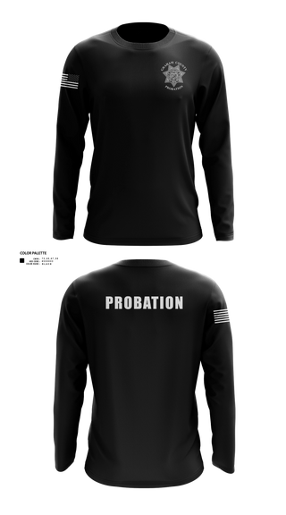 Long Sleeve Performance Shirt, Graham County Probation, Police, Teamtime, Team time, sublimation, custom sports apparel, team uniforms, spirit wear, spiritwear, sports uniforms, custom shirts, team store, custom team store, fundraiser sports, apparel fundraiser