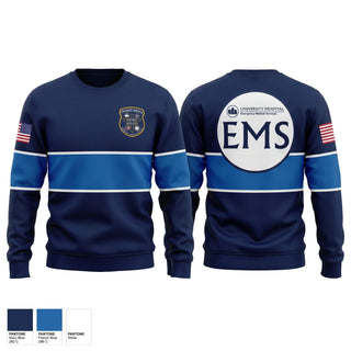 Crew Neck Sweatshirt, UH EMS, EMS/EMT, Teamtime, Team time, sublimation, custom sports apparel, team uniforms, spirit wear, spiritwear, sports uniforms, custom shirts, team store, custom team store, fundraiser sports, apparel fundraiser