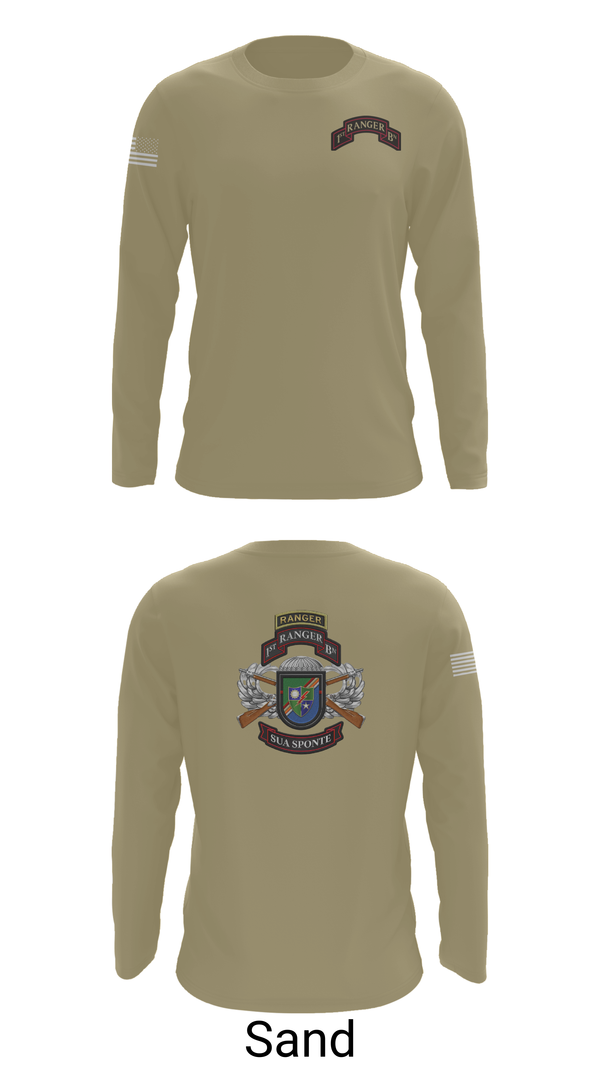Long Sleeve Performance Shirt, 1/75 Ranger Battalion, Army, Teamtime, Team time, sublimation, custom sports apparel, team uniforms, spirit wear, spiritwear, sports uniforms, custom shirts, team store, custom team store, fundraiser sports, apparel fundraiser