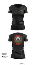 C TROOP 2/13 CAV 77339445 Women's Short Sleeve V-neck Shirt - 1