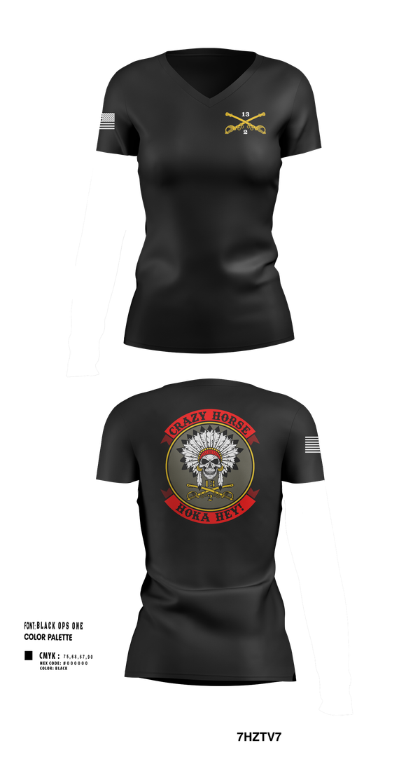 Womens Short Sleeve Vneck Shirt, C TROOP 2/13 CAV, , Teamtime, Team time, sublimation, custom sports apparel, team uniforms, spirit wear, spiritwear, sports uniforms, custom shirts, team store, custom team store, fundraiser sports, apparel fundraiser