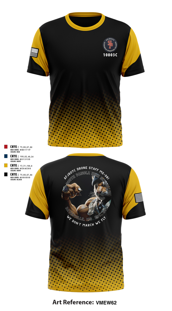 Short Sleeve Performance Shirt, AFJROTC MS-081 DRONE TEAM, , Teamtime, Team time, sublimation, custom sports apparel, team uniforms, spirit wear, spiritwear, sports uniforms, custom shirts, team store, custom team store, fundraiser sports, apparel fundraiser