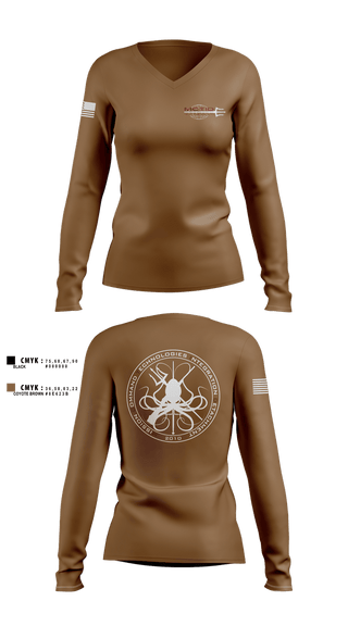 Womens Long Sleeve Vneck Shirt, MCTID, Army, Teamtime, Team time, sublimation, custom sports apparel, team uniforms, spirit wear, spiritwear, sports uniforms, custom shirts, team store, custom team store, fundraiser sports, apparel fundraiser