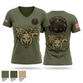 Headquarters Company, MRB HI 62210426 Women's Short Sleeve V-neck Shirt - 1
