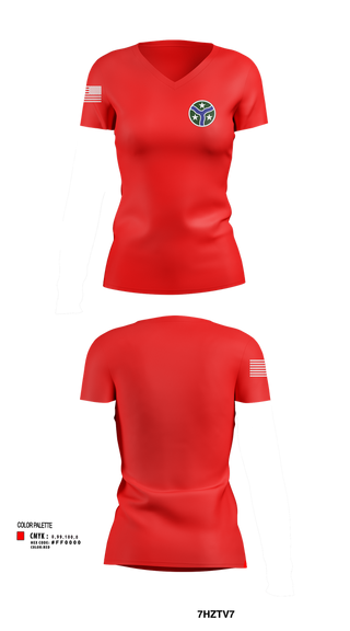 Womens Short Sleeve Vneck Shirt, 278th Armored Cavalry Regiment, National Guard, Teamtime, Team time, sublimation, custom sports apparel, team uniforms, spirit wear, spiritwear, sports uniforms, custom shirts, team store, custom team store, fundraiser sports, apparel fundraiser