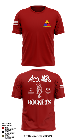 Old School Cotton Feel Shirt, 498th SUP BN 2AD (FWD), Army, Teamtime, Team time, sublimation, custom sports apparel, team uniforms, spirit wear, spiritwear, sports uniforms, custom shirts, team store, custom team store, fundraiser sports, apparel fundraiser