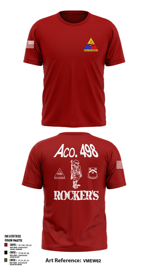 Short Sleeve Performance Shirt, 498th SUP BN 2AD (FWD), Army, Teamtime, Team time, sublimation, custom sports apparel, team uniforms, spirit wear, spiritwear, sports uniforms, custom shirts, team store, custom team store, fundraiser sports, apparel fundraiser