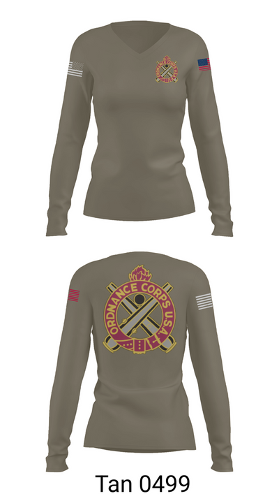 H Co 1-66 37494476 Women's Long Sleeve V-neck Shirt - 77