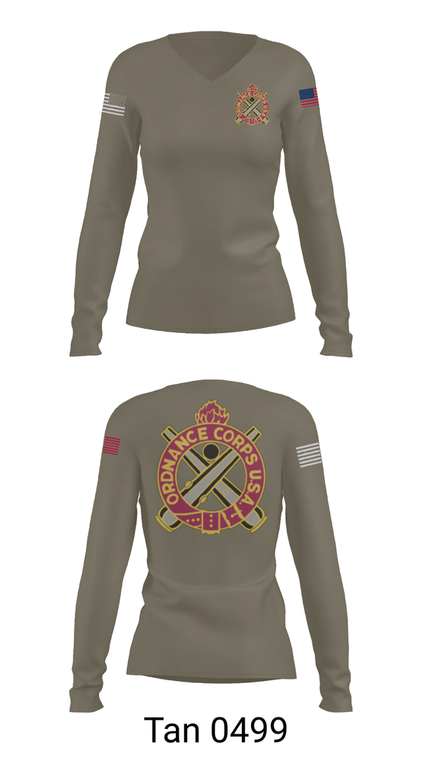 Womens Long Sleeve Vneck Shirt, H Co 1-66, , Teamtime, Team time, sublimation, custom sports apparel, team uniforms, spirit wear, spiritwear, sports uniforms, custom shirts, team store, custom team store, fundraiser sports, apparel fundraiser