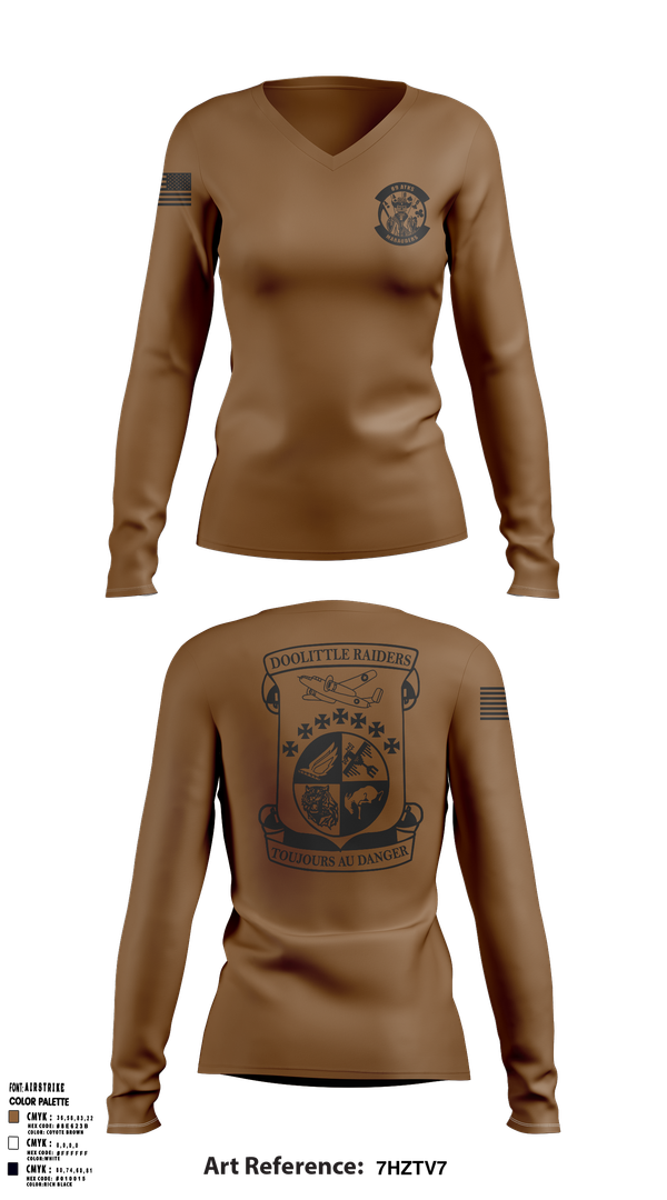 Womens Long Sleeve Vneck Shirt, 89 ATKS 2, Air Force, Teamtime, Team time, sublimation, custom sports apparel, team uniforms, spirit wear, spiritwear, sports uniforms, custom shirts, team store, custom team store, fundraiser sports, apparel fundraiser