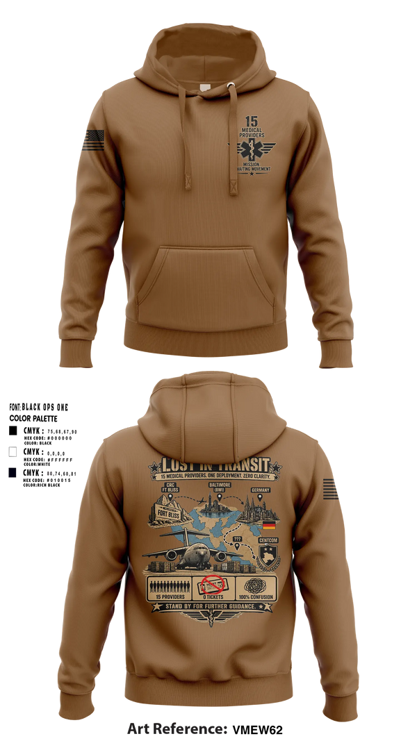 Hoodie, Medical Misfits 2026, Army, Teamtime, Team time, sublimation, custom sports apparel, team uniforms, spirit wear, spiritwear, sports uniforms, custom shirts, team store, custom team store, fundraiser sports, apparel fundraiser