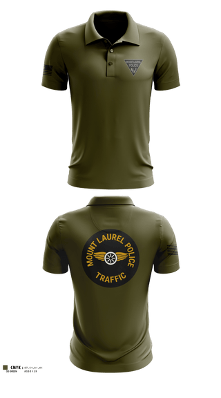 Short Sleeve Performance Polo, Mount Laurel NJ Police Traffic Bureau, Police, Teamtime, Team time, sublimation, custom sports apparel, team uniforms, spirit wear, spiritwear, sports uniforms, custom shirts, team store, custom team store, fundraiser sports, apparel fundraiser