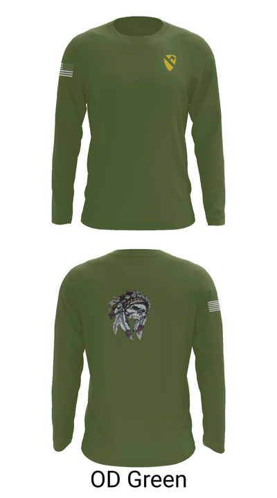 6-9 Cavalry Regiment 17132941 Long Sleeve Performance Shirt 46