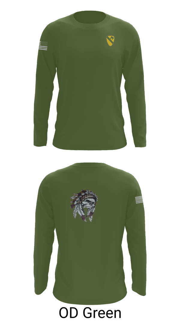 Long Sleeve Performance Shirt, 6-9 Cavalry Regiment, , Teamtime, Team time, sublimation, custom sports apparel, team uniforms, spirit wear, spiritwear, sports uniforms, custom shirts, team store, custom team store, fundraiser sports, apparel fundraiser