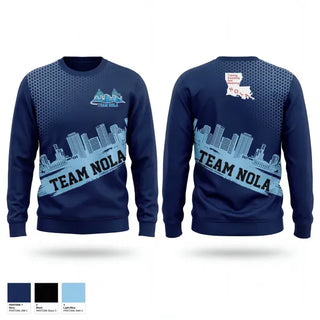 Crew Neck Sweatshirt, 🏀TEAM🏀NOLA🏀, Men's Basketball, Teamtime, Team time, sublimation, custom sports apparel, team uniforms, spirit wear, spiritwear, sports uniforms, custom shirts, team store, custom team store, fundraiser sports, apparel fundraiser