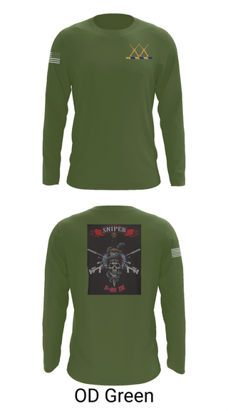 Long Sleeve Performance Shirt, 5-20 Infantry, Sniper section, Army, Teamtime, Team time, sublimation, custom sports apparel, team uniforms, spirit wear, spiritwear, sports uniforms, custom shirts, team store, custom team store, fundraiser sports, apparel fundraiser