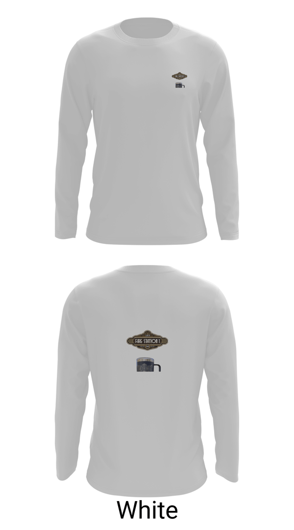 Long Sleeve Performance Shirt, Fire Station 1, Fire Department, Teamtime, Team time, sublimation, custom sports apparel, team uniforms, spirit wear, spiritwear, sports uniforms, custom shirts, team store, custom team store, fundraiser sports, apparel fundraiser
