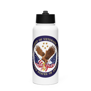 VA Boston Healthcare 27614920 Stainless Steel Water Bottle with a Straw Lid