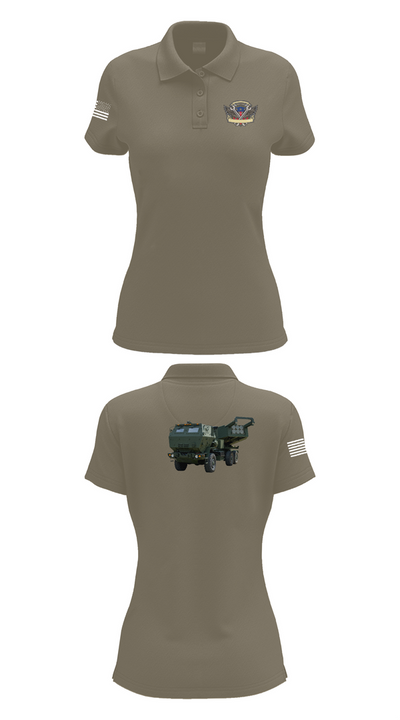 182nd Field Artillery 54920124 Women's Short Sleeve Performance Polo  - 75