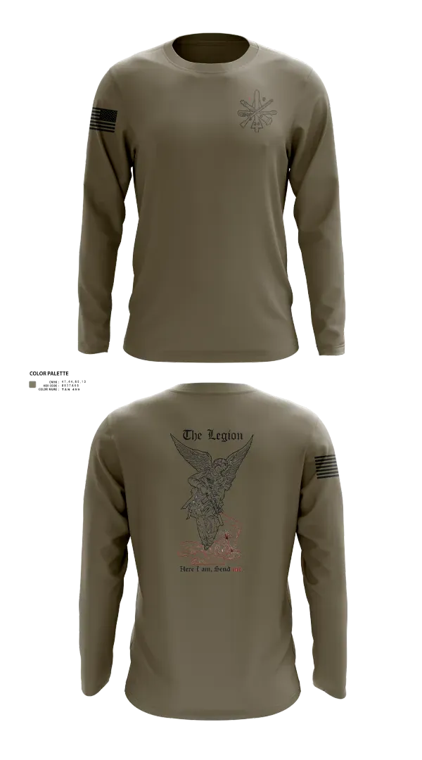 Long Sleeve Performance Shirt, 1st Platoon / B CO / 2-5 CAV, Army, Teamtime, Team time, sublimation, custom sports apparel, team uniforms, spirit wear, spiritwear, sports uniforms, custom shirts, team store, custom team store, fundraiser sports, apparel fundraiser