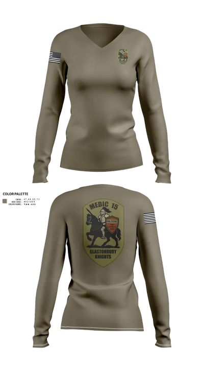Engine 15 4145727 Women's Long Sleeve V-neck Shirt - 41