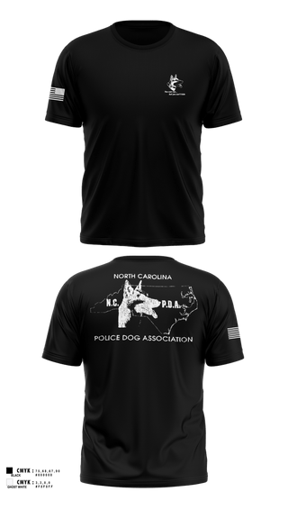 Short Sleeve Performance Shirt, North Carolina Police Dog Association, Police, Teamtime, Team time, sublimation, custom sports apparel, team uniforms, spirit wear, spiritwear, sports uniforms, custom shirts, team store, custom team store, fundraiser sports, apparel fundraiser