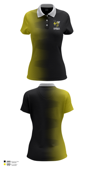 Womens Short Sleeve Performance Polo, Hornbeck Lady Hornets, Softball, Teamtime, Team time, sublimation, custom sports apparel, team uniforms, spirit wear, spiritwear, sports uniforms, custom shirts, team store, custom team store, fundraiser sports, apparel fundraiser