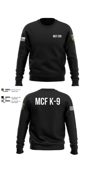 Crew Neck Sweatshirt, MCF K-9, Police, Teamtime, Team time, sublimation, custom sports apparel, team uniforms, spirit wear, spiritwear, sports uniforms, custom shirts, team store, custom team store, fundraiser sports, apparel fundraiser