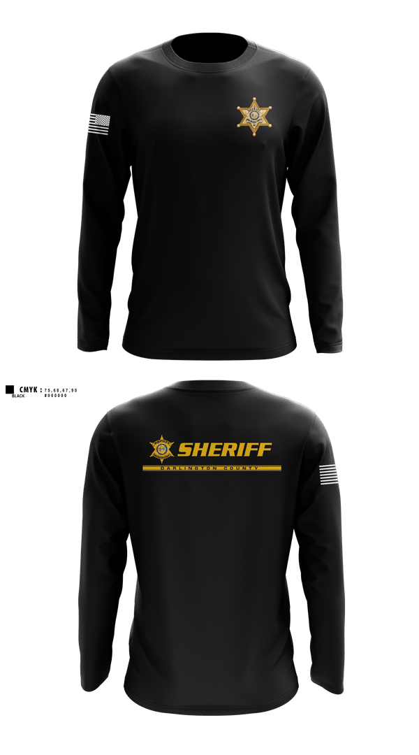 Long Sleeve Performance Shirt, Darlington County Sheriffs Office, Police, Teamtime, Team time, sublimation, custom sports apparel, team uniforms, spirit wear, spiritwear, sports uniforms, custom shirts, team store, custom team store, fundraiser sports, apparel fundraiser