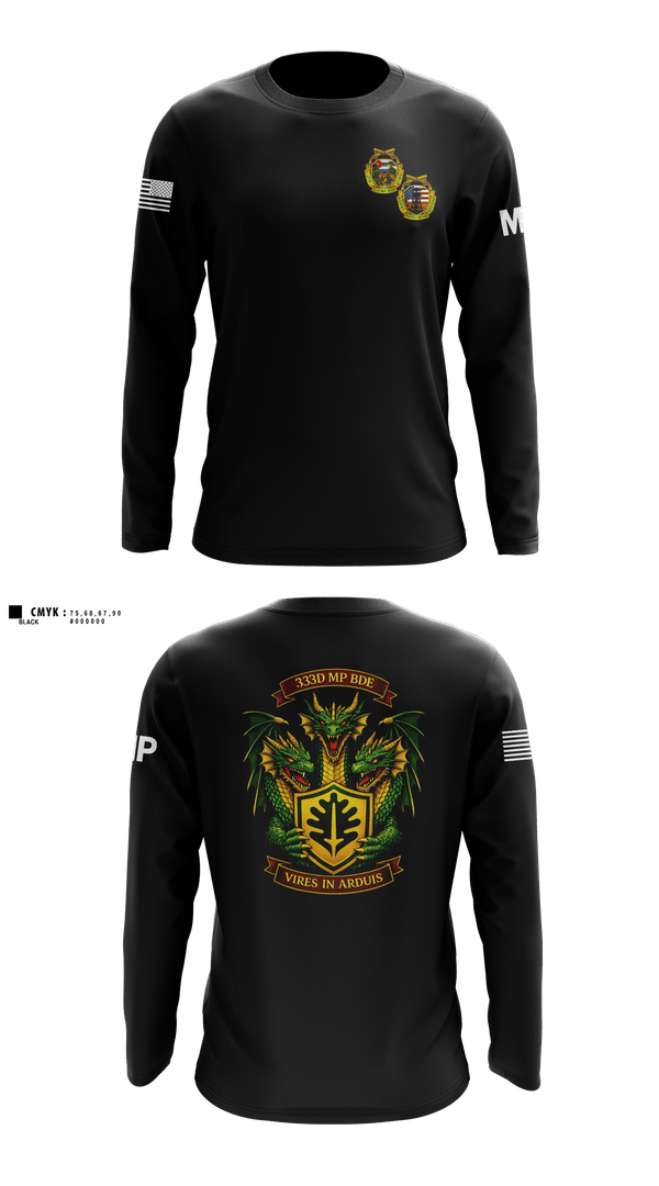 Long Sleeve Performance Shirt, 333D MP BDE, Army, Teamtime, Team time, sublimation, custom sports apparel, team uniforms, spirit wear, spiritwear, sports uniforms, custom shirts, team store, custom team store, fundraiser sports, apparel fundraiser