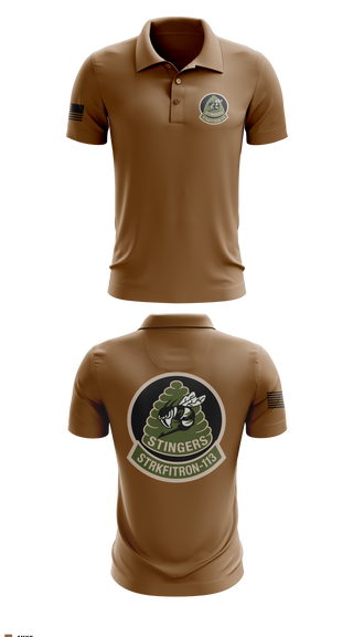 Short Sleeve Performance Polo, VFA-113, Navy, Teamtime, Team time, sublimation, custom sports apparel, team uniforms, spirit wear, spiritwear, sports uniforms, custom shirts, team store, custom team store, fundraiser sports, apparel fundraiser