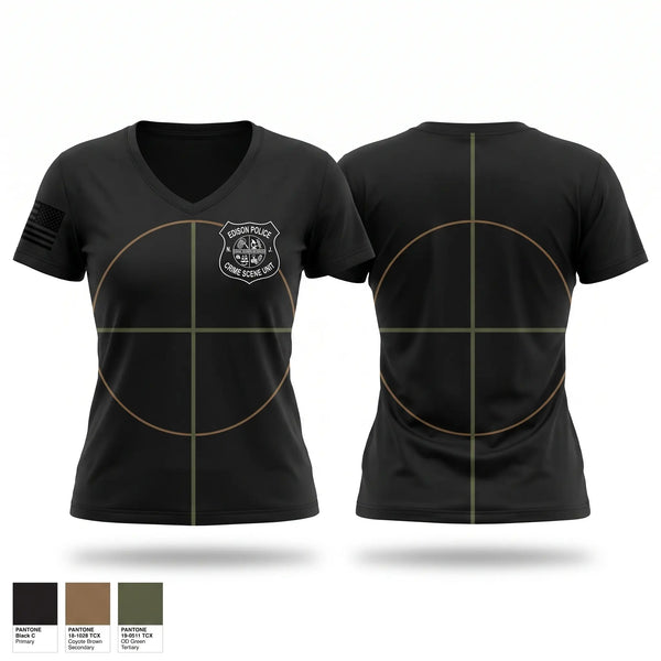 Womens Short Sleeve Vneck Shirt, CSU, Police, Teamtime, Team time, sublimation, custom sports apparel, team uniforms, spirit wear, spiritwear, sports uniforms, custom shirts, team store, custom team store, fundraiser sports, apparel fundraiser