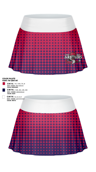 Skort, Union Mine Jr. Rattlers Football And Cheer, , Teamtime, Team time, sublimation, custom sports apparel, team uniforms, spirit wear, spiritwear, sports uniforms, custom shirts, team store, custom team store, fundraiser sports, apparel fundraiser