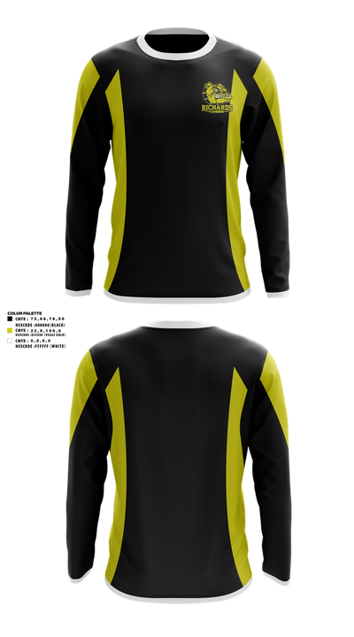 Richards High School Cheer 79182815 Long Sleeve Performance Shirt 1