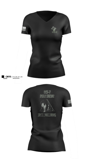 Womens Short Sleeve Vneck Shirt, ECT-7, 11 CYBN, Army, Teamtime, Team time, sublimation, custom sports apparel, team uniforms, spirit wear, spiritwear, sports uniforms, custom shirts, team store, custom team store, fundraiser sports, apparel fundraiser
