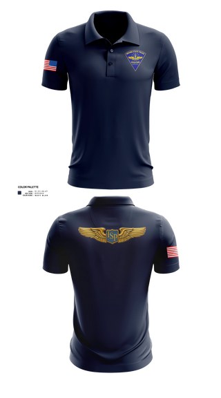 Short Sleeve Performance Polo, Indiana State Police Aviation Unit, Police, Teamtime, Team time, sublimation, custom sports apparel, team uniforms, spirit wear, spiritwear, sports uniforms, custom shirts, team store, custom team store, fundraiser sports, apparel fundraiser