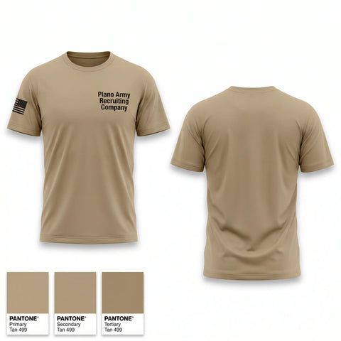 Old School Cotton Feel Shirt, Plano Army Recruiting Company, Army, Teamtime, Team time, sublimation, custom sports apparel, team uniforms, spirit wear, spiritwear, sports uniforms, custom shirts, team store, custom team store, fundraiser sports, apparel fundraiser