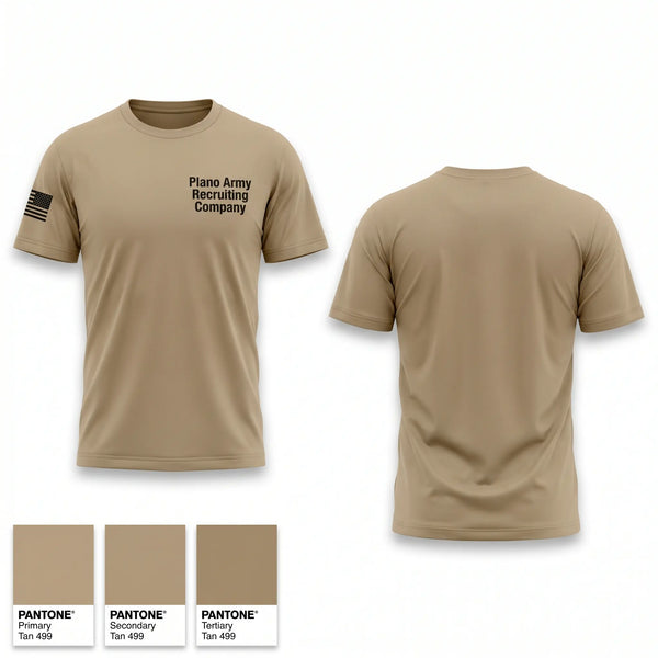 Old School Cotton Feel Shirt, Plano Army Recruiting Company, Army, Teamtime, Team time, sublimation, custom sports apparel, team uniforms, spirit wear, spiritwear, sports uniforms, custom shirts, team store, custom team store, fundraiser sports, apparel fundraiser
