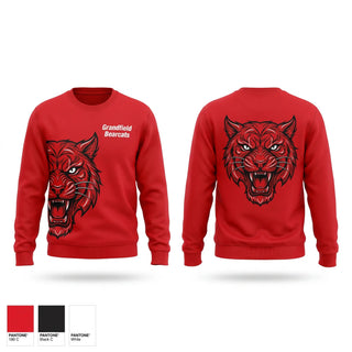Crew Neck Sweatshirt, Grandfield Bearcats, Men's Basketball, Teamtime, Team time, sublimation, custom sports apparel, team uniforms, spirit wear, spiritwear, sports uniforms, custom shirts, team store, custom team store, fundraiser sports, apparel fundraiser