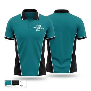 Short Sleeve Performance Polo, Milo Wrestling Club, Wrestling, Teamtime, Team time, sublimation, custom sports apparel, team uniforms, spirit wear, spiritwear, sports uniforms, custom shirts, team store, custom team store, fundraiser sports, apparel fundraiser