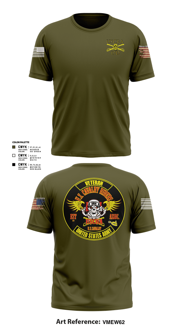 Short Sleeve Performance Shirt, US Cavalry Riders, Army, Teamtime, Team time, sublimation, custom sports apparel, team uniforms, spirit wear, spiritwear, sports uniforms, custom shirts, team store, custom team store, fundraiser sports, apparel fundraiser