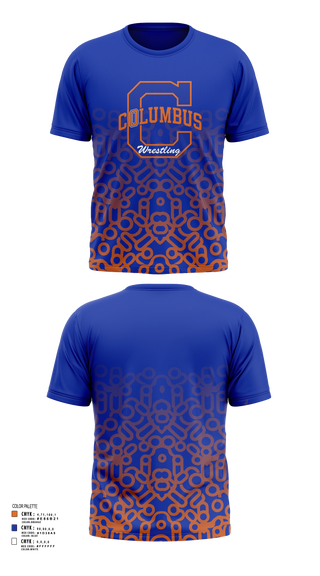 Short Sleeve Rash Guard Shirt, Columbus High School Wrestling, Wrestling, Teamtime, Team time, sublimation, custom sports apparel, team uniforms, spirit wear, spiritwear, sports uniforms, custom shirts, team store, custom team store, fundraiser sports, apparel fundraiser