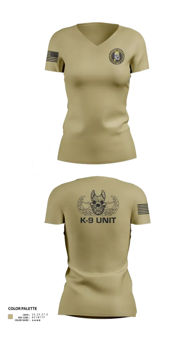 Franklin County Sheriffs Office 473730 Women's Short Sleeve V-neck Shirt - 111