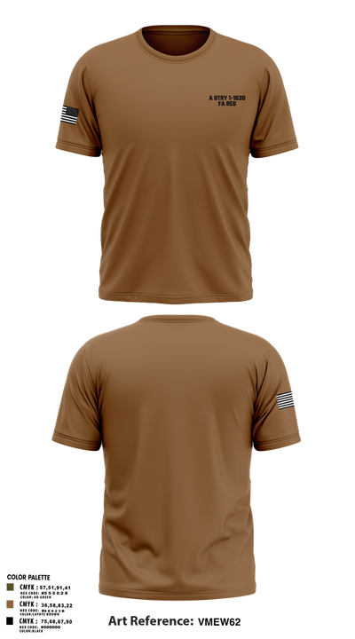A BTRY 1-163D FA Reg 50980538 Old School Cotton Feel Shirt - 2