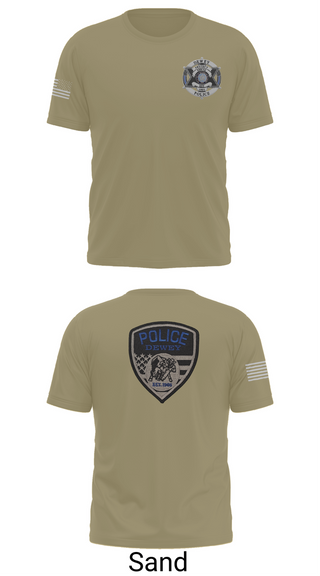 Old School Cotton Feel Shirt, Dewey Police Department, , Teamtime, Team time, sublimation, custom sports apparel, team uniforms, spirit wear, spiritwear, sports uniforms, custom shirts, team store, custom team store, fundraiser sports, apparel fundraiser