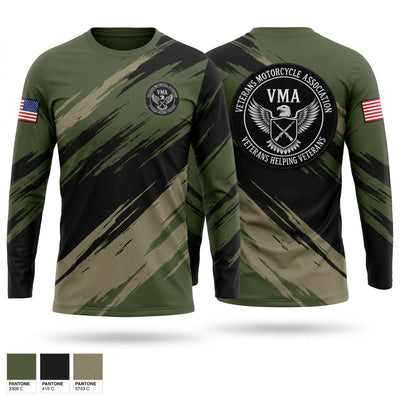 Veterans Motorcycle Association Long Sleeve Performance Shirt - 1