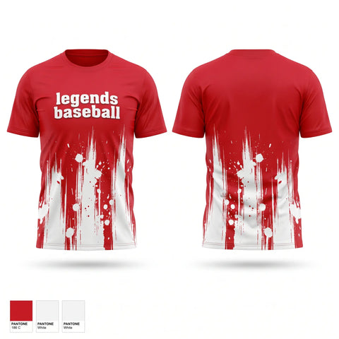 Soft Poly Tee Cotton Like Feel, legends baseball, Baseball, Teamtime, Team time, sublimation, custom sports apparel, team uniforms, spirit wear, spiritwear, sports uniforms, custom shirts, team store, custom team store, fundraiser sports, apparel fundraiser