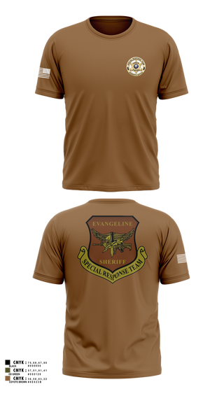 Old School Cotton Feel Shirt, Evangeline Parish Sheriffs Office S.R.T, Police, Teamtime, Team time, sublimation, custom sports apparel, team uniforms, spirit wear, spiritwear, sports uniforms, custom shirts, team store, custom team store, fundraiser sports, apparel fundraiser