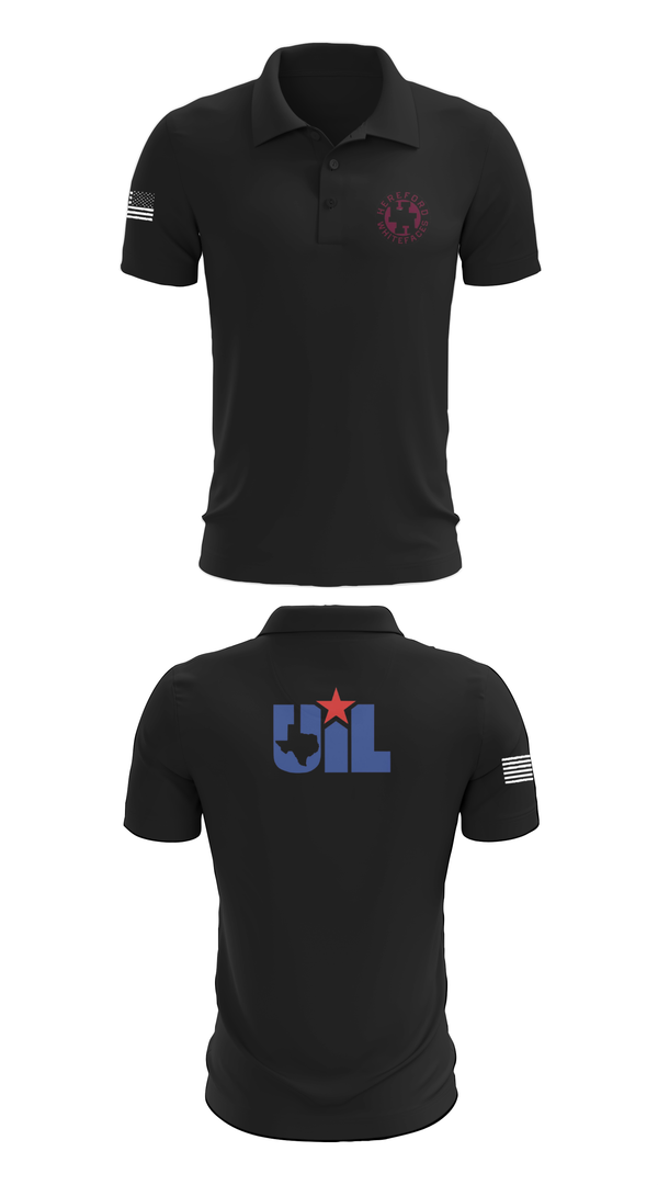 Short Sleeve Performance Polo, Hereford Whitefaces, Wrestling, Teamtime, Team time, sublimation, custom sports apparel, team uniforms, spirit wear, spiritwear, sports uniforms, custom shirts, team store, custom team store, fundraiser sports, apparel fundraiser